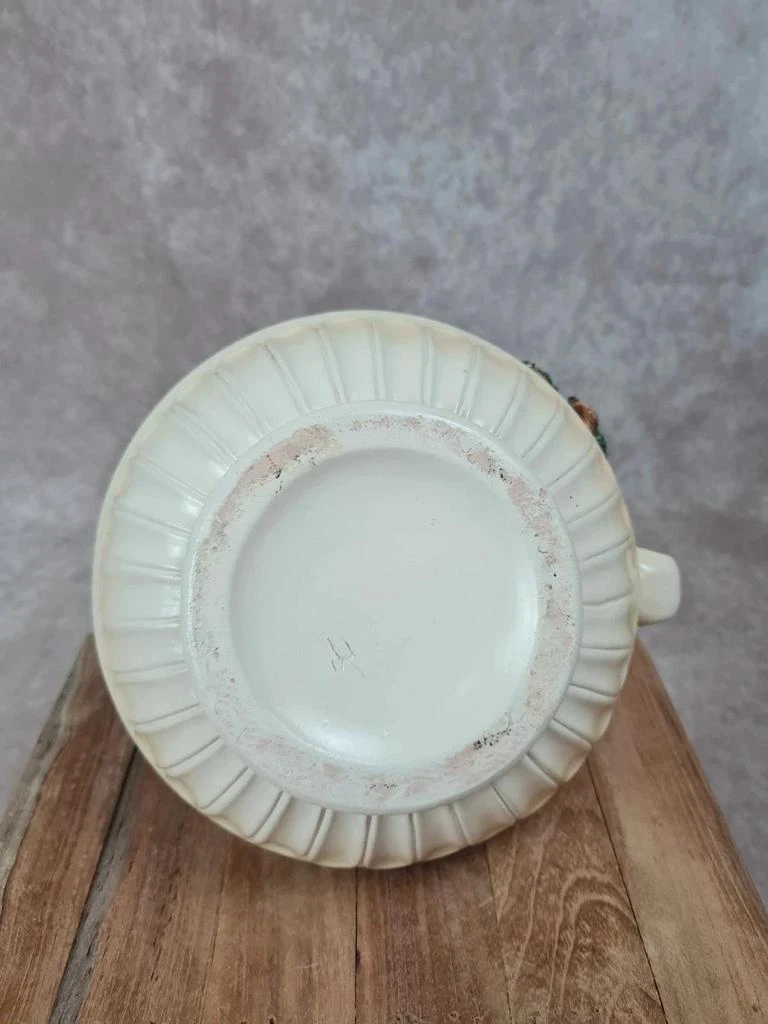 Vintage decoratief fonteinbakje 🌿 Barokke bloemenkeramiek – photo 8